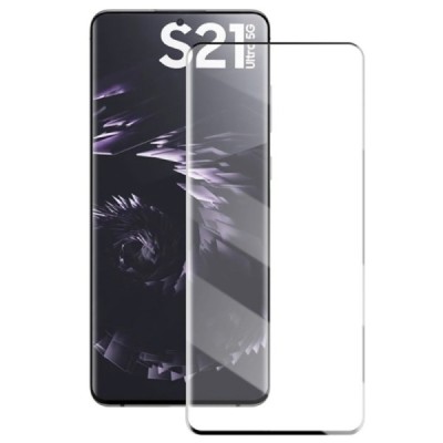Samsung Galaxy S21 Ultra (G998B) „Mocolo“ 9H Tempered Glass sustiprintos apsaugos juodas pilnai dengiantis apsauginis ekrano sti