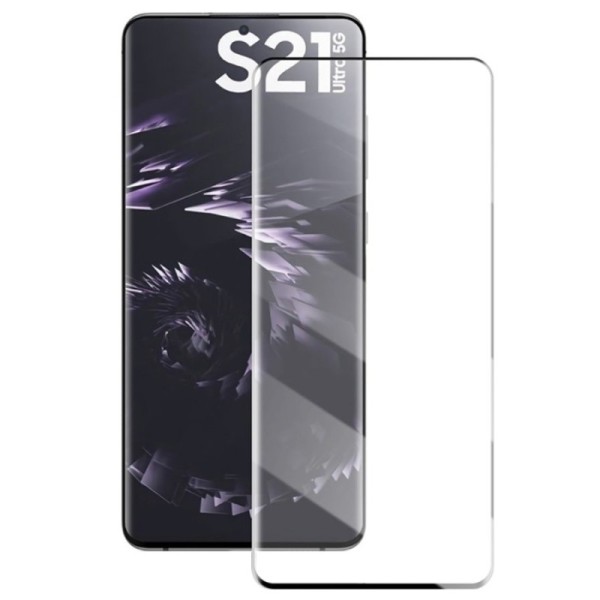 „Mocolo“ Tempered Glass apsauginis ekrano stiklas 0.26 mm - juodas (Galaxy S21 Ultra)