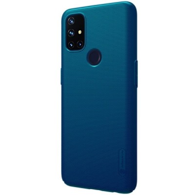 OnePlus Nord N10 5G Nillkin Frosted Shield mėlynas plastikinis dėklas, nugarėlė | Priedai.lt