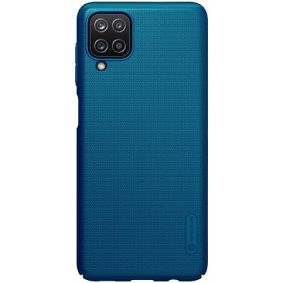 Samsung Galaxy A12 (A125F) Nillkin Frosted Shield mėlynas plastikinis dėklas, nugarėlė | Priedai.lt