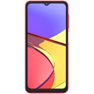 Samsung Galaxy A12 (A125F) Nillkin Frosted Shield raudonas plastikinis dėklas, nugarėlė | Priedai.lt