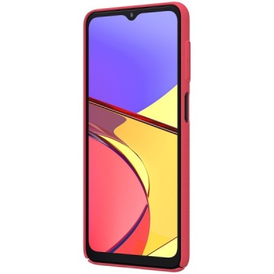 Samsung Galaxy A12 (A125F) Nillkin Frosted Shield raudonas plastikinis dėklas, nugarėlė | Priedai.lt