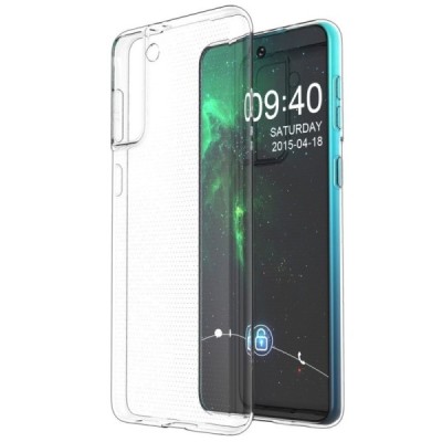 Samsung Galaxy S21+ (G996B) skaidrus kieto silikono TPU ploniausias pasaulyje dėklas - nugarėlė | Priedai.lt