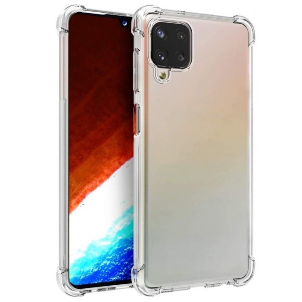 Kieto silikono (TPU) dėklas - skaidrus (Galaxy A12)