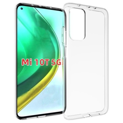 Xiaomi Mi 10T (Mi 10T Pro) kieto silikono TPU skaidrus dėklas - nugarėlė | Priedai.lt