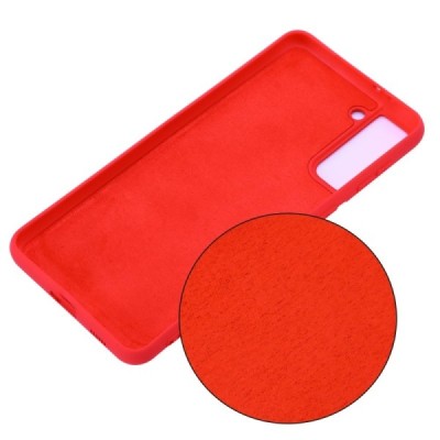 Samsung Galaxy S21 (G991B) Shell kieto silikono TPU raudonas dėklas - nugarėlė | Priedai.lt