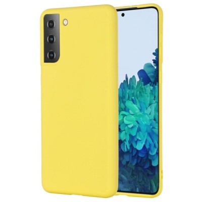 Samsung Galaxy S21 (G991B) Shell kieto silikono TPU geltonas dėklas - nugarėlė | Priedai.lt