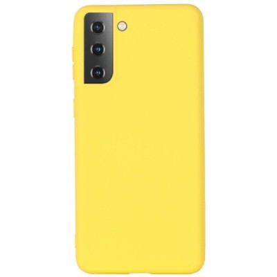 Samsung Galaxy S21 (G991B) Shell kieto silikono TPU geltonas dėklas - nugarėlė | Priedai.lt