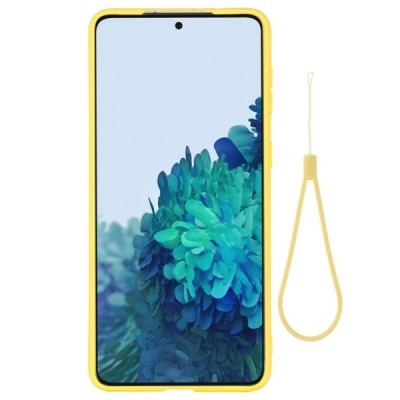 Samsung Galaxy S21 (G991B) Shell kieto silikono TPU geltonas dėklas - nugarėlė | Priedai.lt