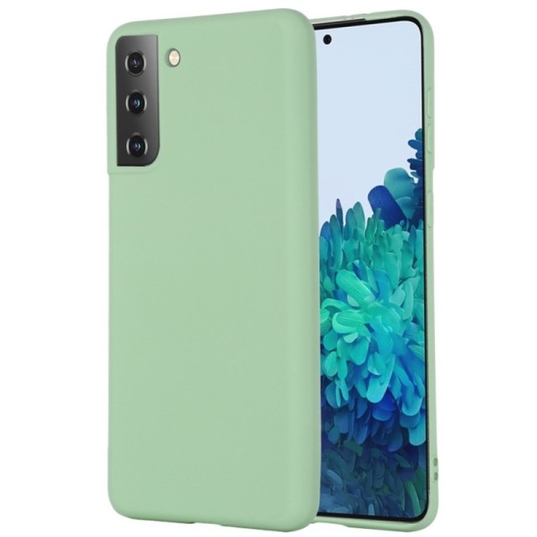 „Shell“ kieto silikono (TPU) dėklas - žalias (Galaxy S21+)
