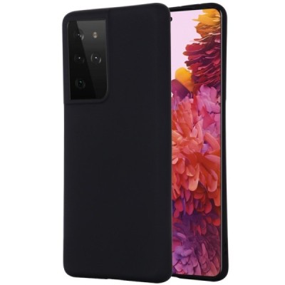 Samsung Galaxy S21 Ultra (G998B) Shell kieto silikono TPU juodas dėklas - nugarėlė | Priedai.lt