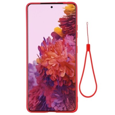 Samsung Galaxy S21 Ultra (G998B) Shell kieto silikono TPU raudonas dėklas - nugarėlė | Priedai.lt