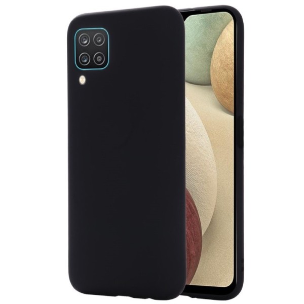 „Shell“ kieto silikono (TPU) dėklas - juodas (Galaxy A12)