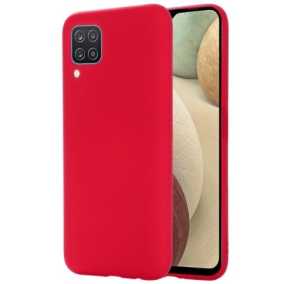 Samsung Galaxy A12 (A125F) Shell kieto silikono TPU raudonas dėklas - nugarėlė | Priedai.lt