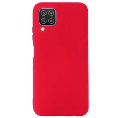 Samsung Galaxy A12 (A125F) Shell kieto silikono TPU raudonas dėklas - nugarėlė | Priedai.lt