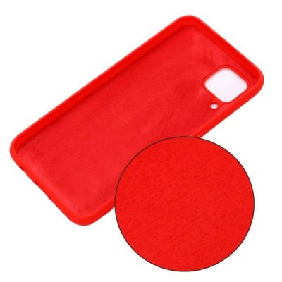 Samsung Galaxy A12 (A125F) Shell kieto silikono TPU raudonas dėklas - nugarėlė | Priedai.lt