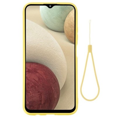 Samsung Galaxy A12 (A125F) Shell kieto silikono TPU geltonas dėklas - nugarėlė | Priedai.lt