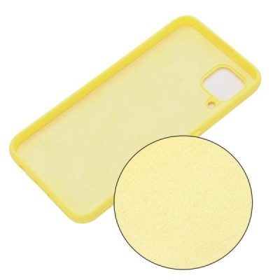 Samsung Galaxy A12 (A125F) Shell kieto silikono TPU geltonas dėklas - nugarėlė | Priedai.lt