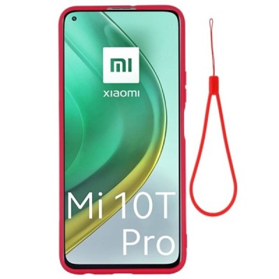 Xiaomi Mi 10T (Mi 10T Pro) Shell kieto silikono TPU raudonas dėklas - nugarėlė | Priedai.lt