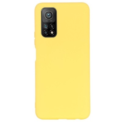 Xiaomi Mi 10T (Mi 10T Pro) Shell kieto silikono TPU geltonas dėklas - nugarėlė | Priedai.lt