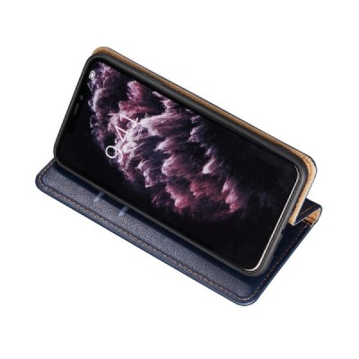 Solidus Samsung Galaxy S21 Ultra (G998B) mėlynas odinis atverčiamas dėklas | Priedai.lt
