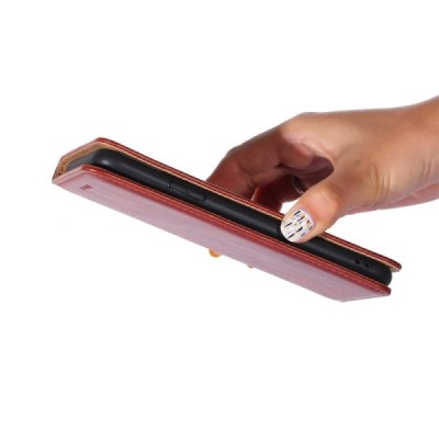 Solidus Samsung Galaxy S21 Ultra (G998B) rudas odinis atverčiamas dėklas | Priedai.lt