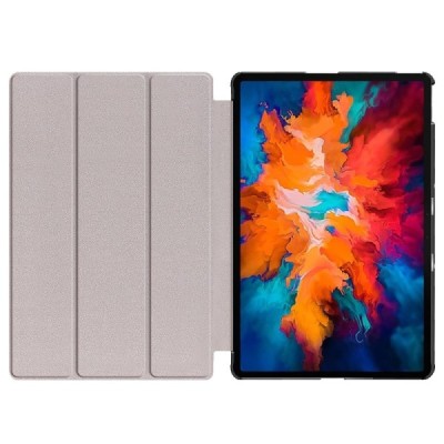 Lenovo Tab P11 Pro 11.5" (J706F) atverčiamas juodas odinis dėklas (sulankstomas) | Priedai.lt