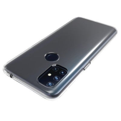 OnePlus Nord N10 5G kieto silikono TPU skaidrus dėklas - nugarėlė | Priedai.lt