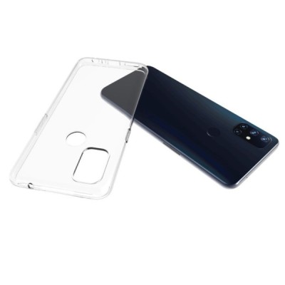 OnePlus Nord N10 5G kieto silikono TPU skaidrus dėklas - nugarėlė | Priedai.lt