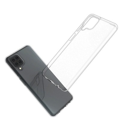 Samsung Galaxy A12 (A125F) skaidrus kieto silikono TPU ploniausias pasaulyje dėklas - nugarėlė | Priedai.lt