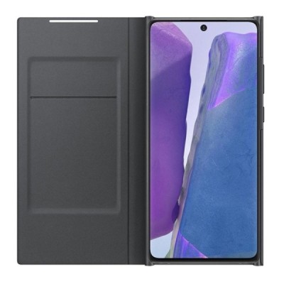 Samsung Galaxy Note 20 (N980F) originalus Smart Led View Cover atverčiamas juodas dėklas - knygutė | Priedai.lt