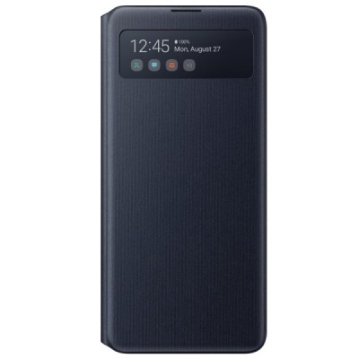 Samsung Galaxy Note10 Lite (N770F) originalus S View Wallet Cover atverčiamas juodas dėklas - knygutė | Priedai.lt