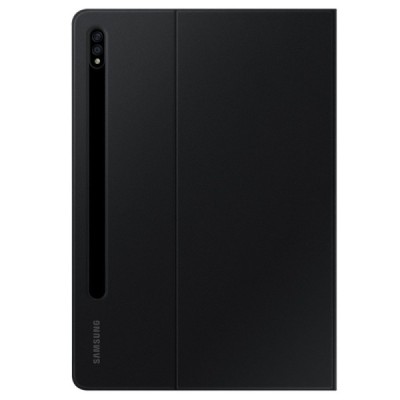 Originalus Samsung Galaxy Tab S7 11" (T875, T870) Book Cover EF-BT630 atverčiamas juodas odinis dėklas | Priedai.lt