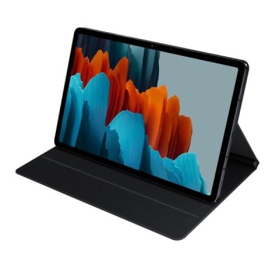 Originalus Samsung Galaxy Tab S7 11" (T875, T870) Book Cover EF-BT630 atverčiamas juodas odinis dėklas | Priedai.lt