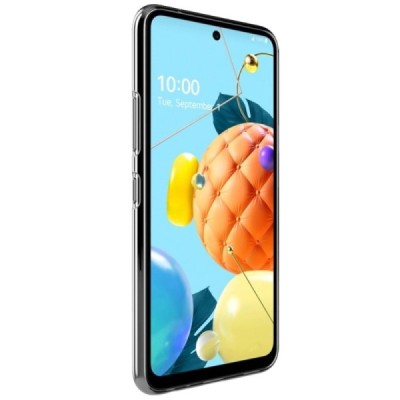 LG K52 „Imak“ kieto silikono TPU skaidrus dėklas - nugarėlė | Priedai.lt