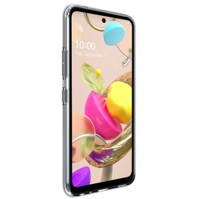 LG K42 „Imak“ kieto silikono TPU skaidrus dėklas - nugarėlė | Priedai.lt
