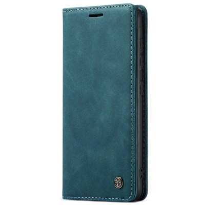 Samsung Galaxy S21 Ultra (G998B) CaseMe Retro solidus atverčiamas žalias odinis dėklas - knygutė | Priedai.lt
