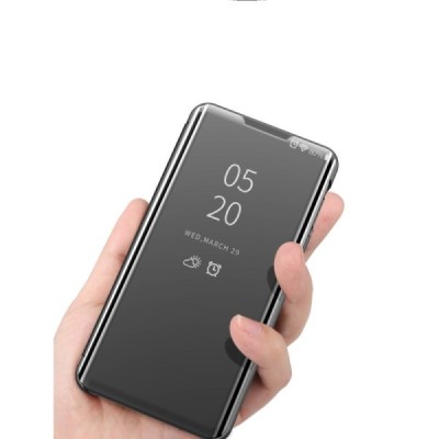 LG K42 (K52) plastikinis atverčiamas juodas dėklas | Priedai.lt