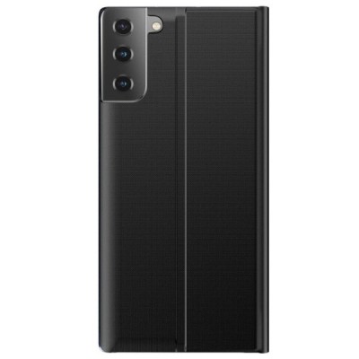Samsung Galaxy S21+ (G996B) View Line juodas atverčiamas dėklas - knygutė | Priedai.lt