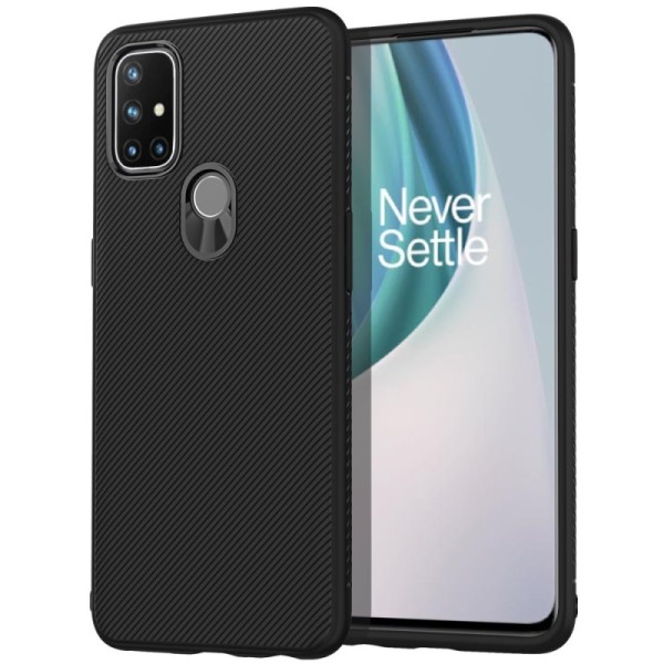 „Jazz“ kieto silikono (TPU) dėklas - juodas (OnePlus Nord N10 5G)