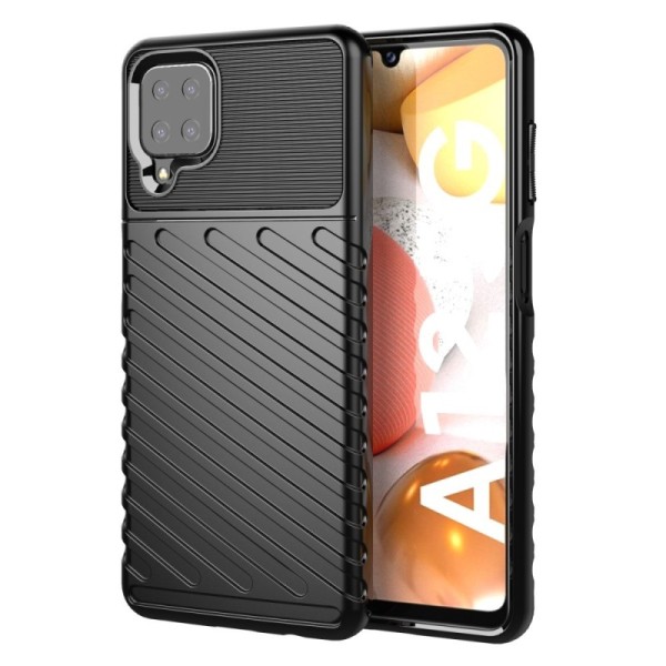 „Twill“ kieto silikono (TPU) dėklas - juodas (Galaxy A12)