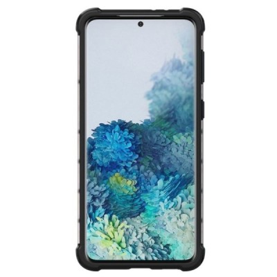 Honeycomb sustiprintos apsaugos Samsung Galaxy S21+ (G996B) skaidrus kieto silikono (TPU) ir plastiko dėklas | Priedai.lt
