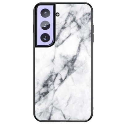 Samsung Galaxy S21 (G991B) „Marble“ kieto silikono TPU baltas dėklas - nugarėlė | Priedai.lt