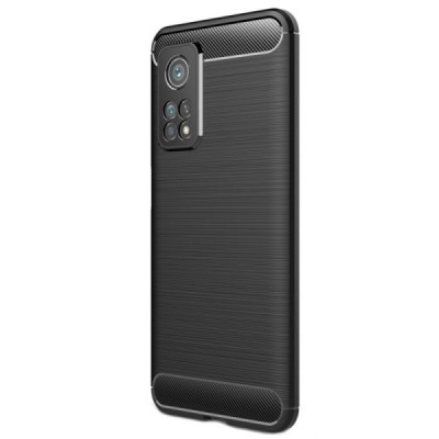 Xiaomi Mi 10T (Mi 10T Pro) kieto silikono TPU juodas dėklas - nugarėlė | Priedai.lt