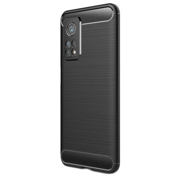 „Carbon“ kieto silikono (TPU) dėklas - juodas (Mi 10T / 10T Pro)