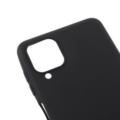 Samsung Galaxy A12 (A125F) kieto silikono TPU juodas dėklas - nugarėlė | Priedai.lt