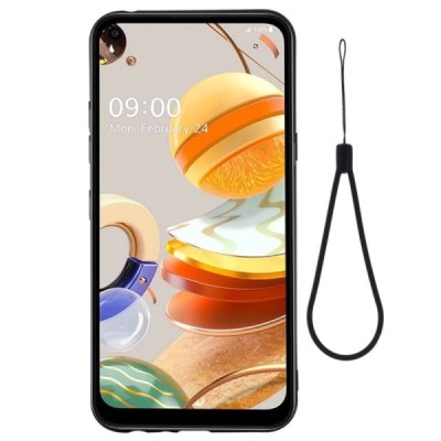 LG K61 Shell kieto silikono TPU juodas dėklas - nugarėlė | Priedai.lt
