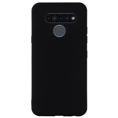 LG K61 Shell kieto silikono TPU juodas dėklas - nugarėlė | Priedai.lt