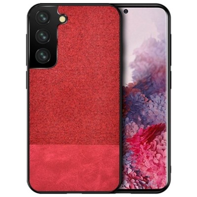 „Bi-Color“ Splicing Samsung Galaxy S21+ (G996B) raudonas odinis dėklas | Priedai.lt