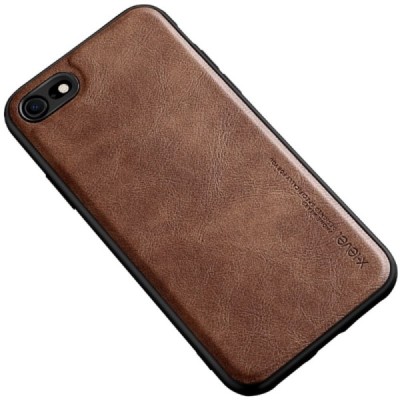 „X-Level“ Vintage serijos Apple iPhone 7 (iPhone 8) tamsiai rudas odinis dėklas - nugarėlė | Priedai.lt